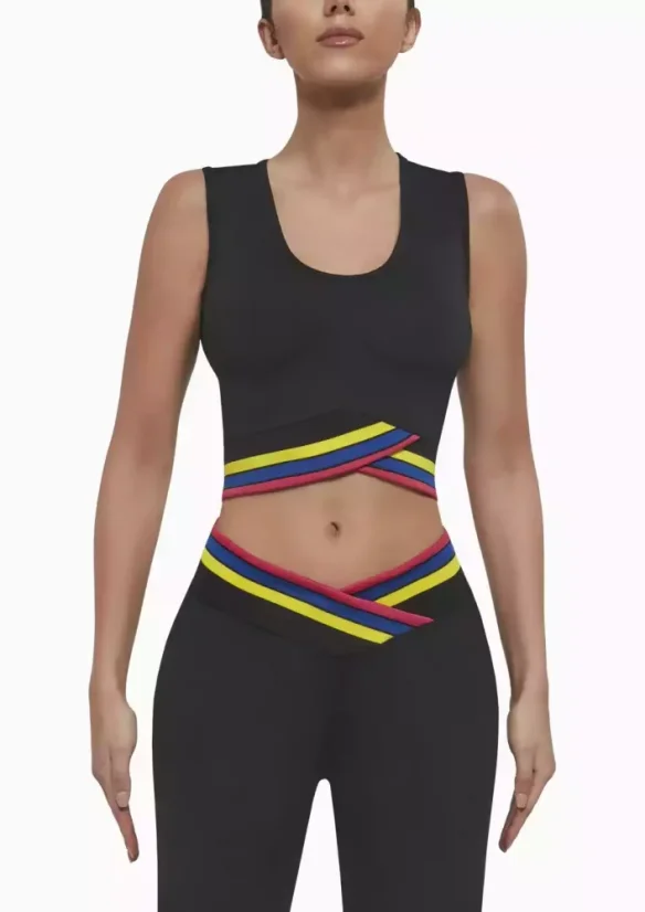 CHAMP TOP 30 - Barva: černá, Materiál: polyester / elastan, Velikost: S