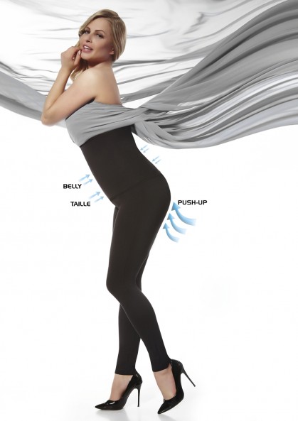 BELLA - Farba: čierna, Materiál: viskóza / polyester / elastan, Veľkosť: L