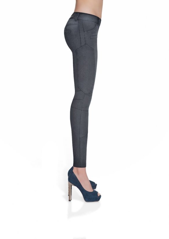 AVRIL - Barva: džínově modrá, Materiál: bavlna / polyester / elastan, Velikost: L